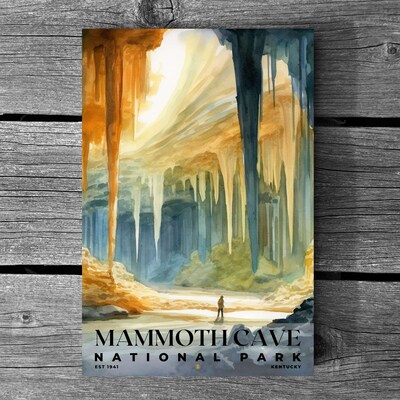 Mammoth Cave National Park Poster, Travel Art, Office Poster, Home Decor | S4 - image3